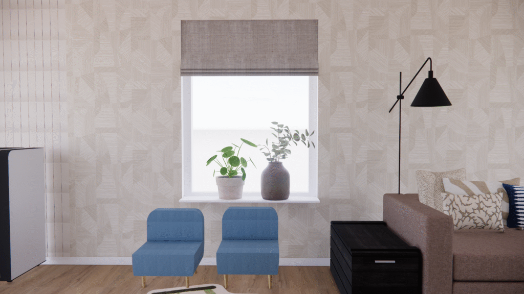 interieurontwerp warm en gezellige woonkamer