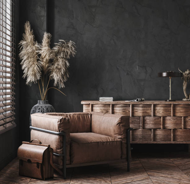 stoere meubels en accessoires in een industrieel interieur