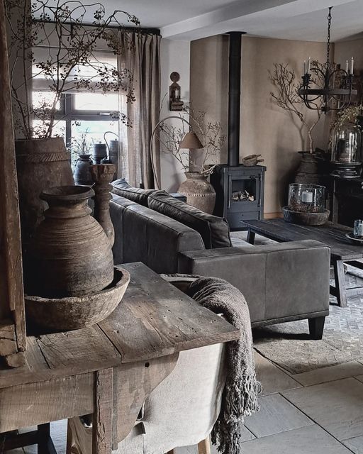verschillende woonstijlen landelijk interieur