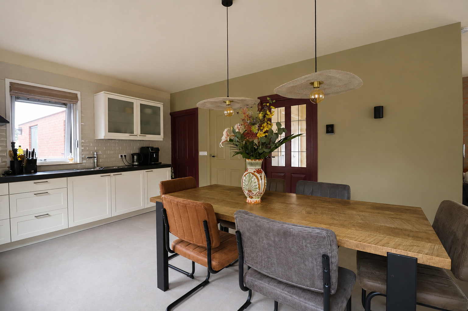 Project met interieuradvies, kleuradvies en styling voor een warme woonkamer.